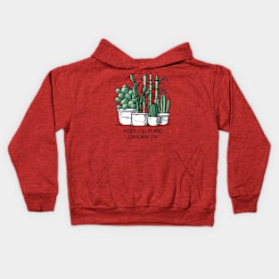 Keep calm and garden on, Gardening lover Kids Hoodie